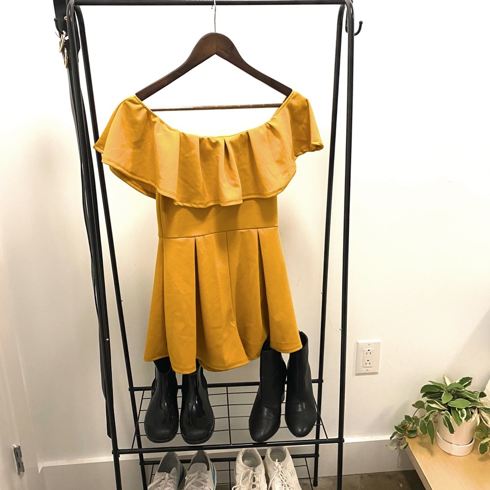 Yellow Romper Dress
